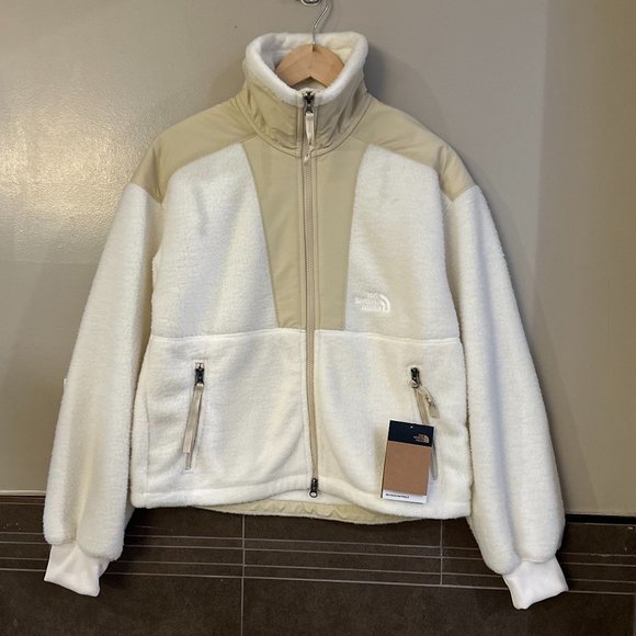 The North Face Sherpa Denali Fleece Zip-Up Funnel Neck Jacket (Gardenia White) - Picture 7 of 16
